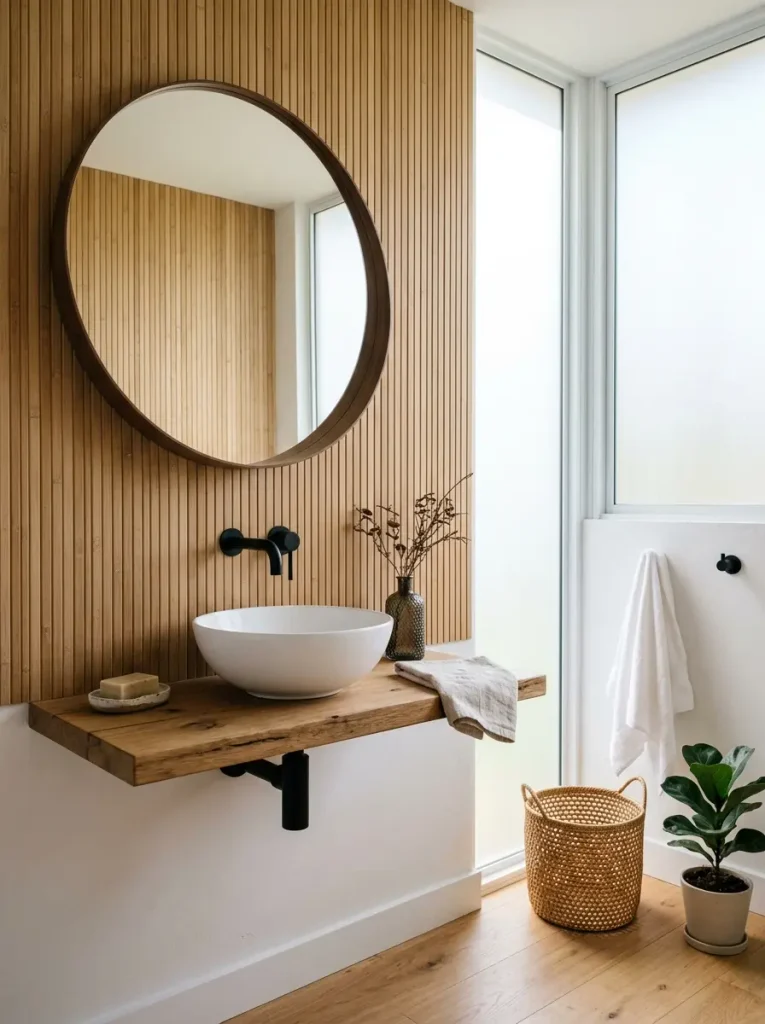  Japandi-Inspired Bamboo & Slat Paneling