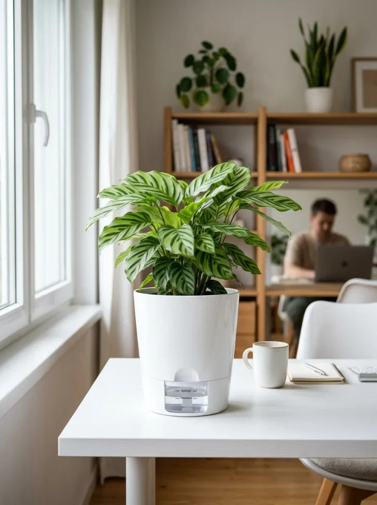 Self-Watering Smart Glass & Resin Planters