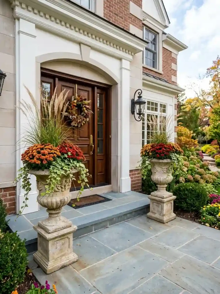 Stone Urn Planters for Entryways