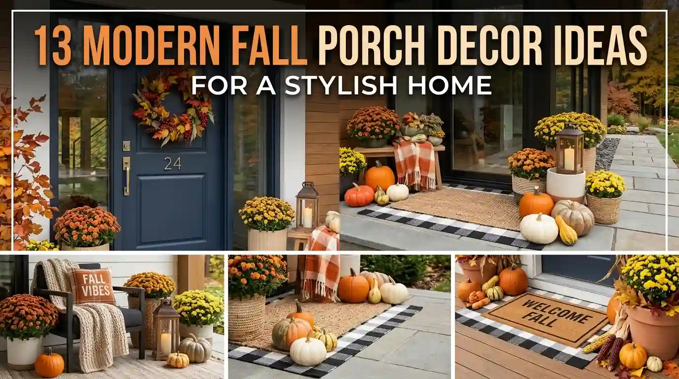 13 Modern Fall Porch Decor Ideas for a Stylish Home