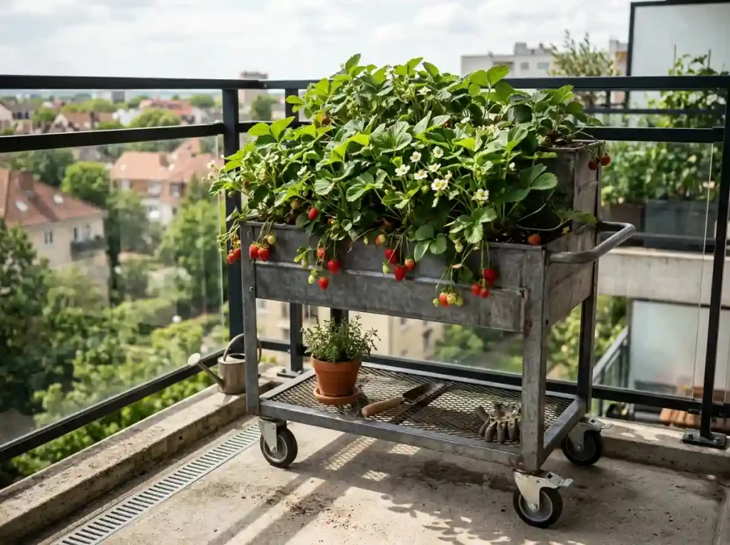  Elevated Rolling Garden Cart