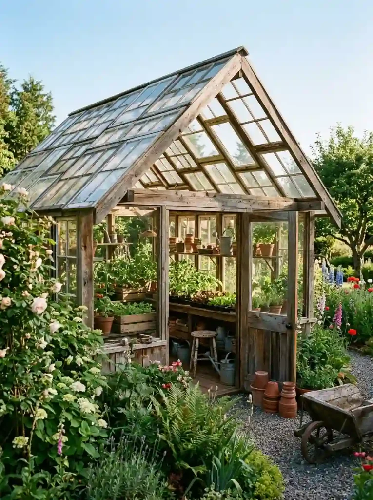 Greenhouse With Window Roof