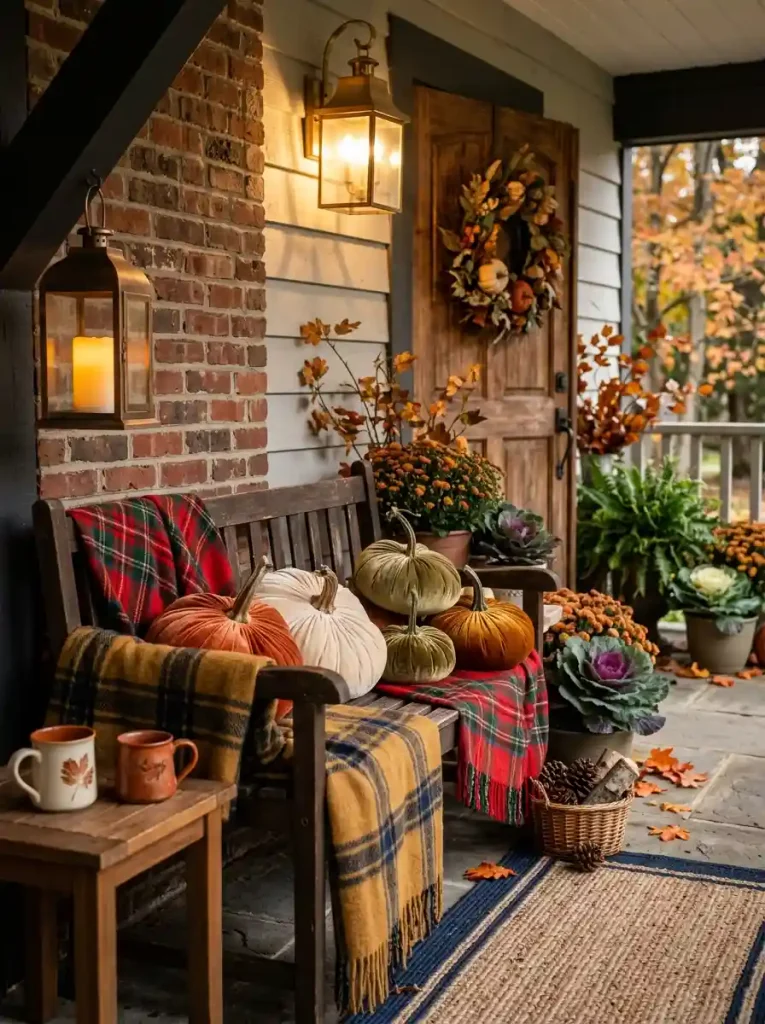 Soft Toned Velvet & Fabric Pumpkin Patches