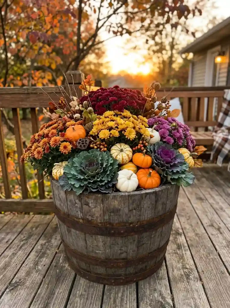 Whiskey Barrel Half Planters