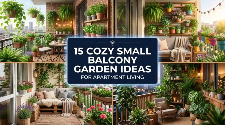 15 Cozy Small Balcony Garden Ideas for Apartment Living