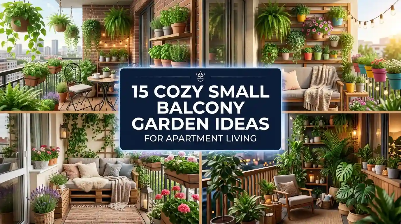 15 Cozy Small Balcony Garden Ideas for Apartment Living
