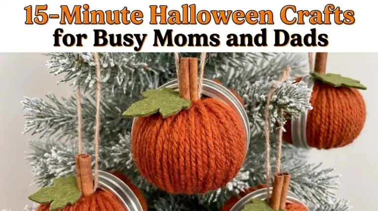 15-Minute Halloween Crafts for Busy Moms and Dads