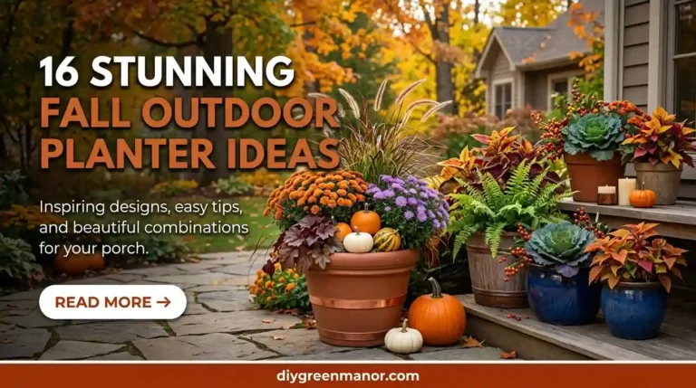16 Stunning Fall Outdoor Planter Ideas