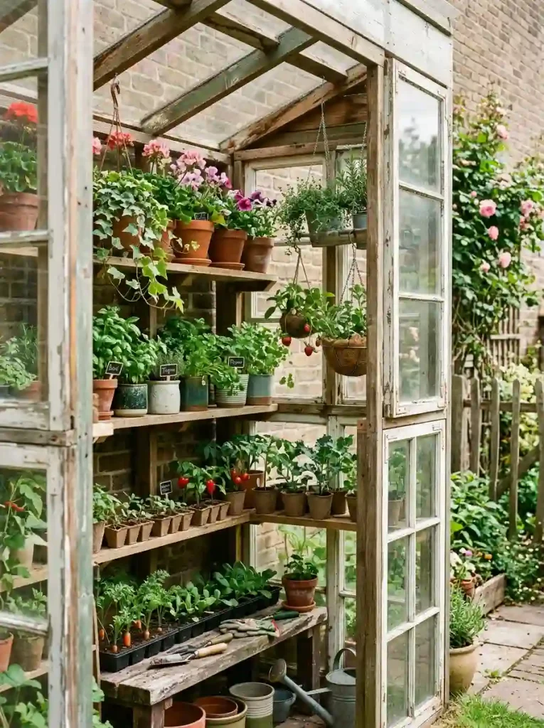 Vertical Growing Window Greenhouse