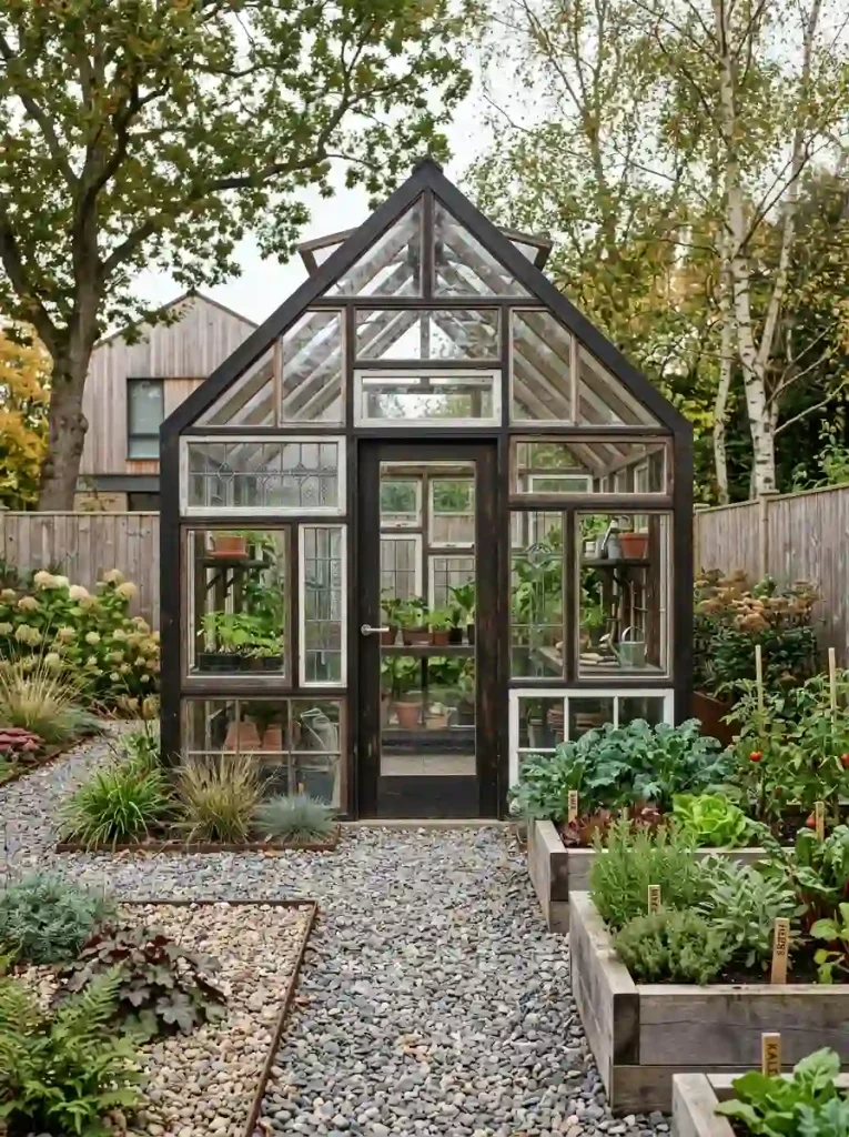  Modern Upcycled Window Greenhouse