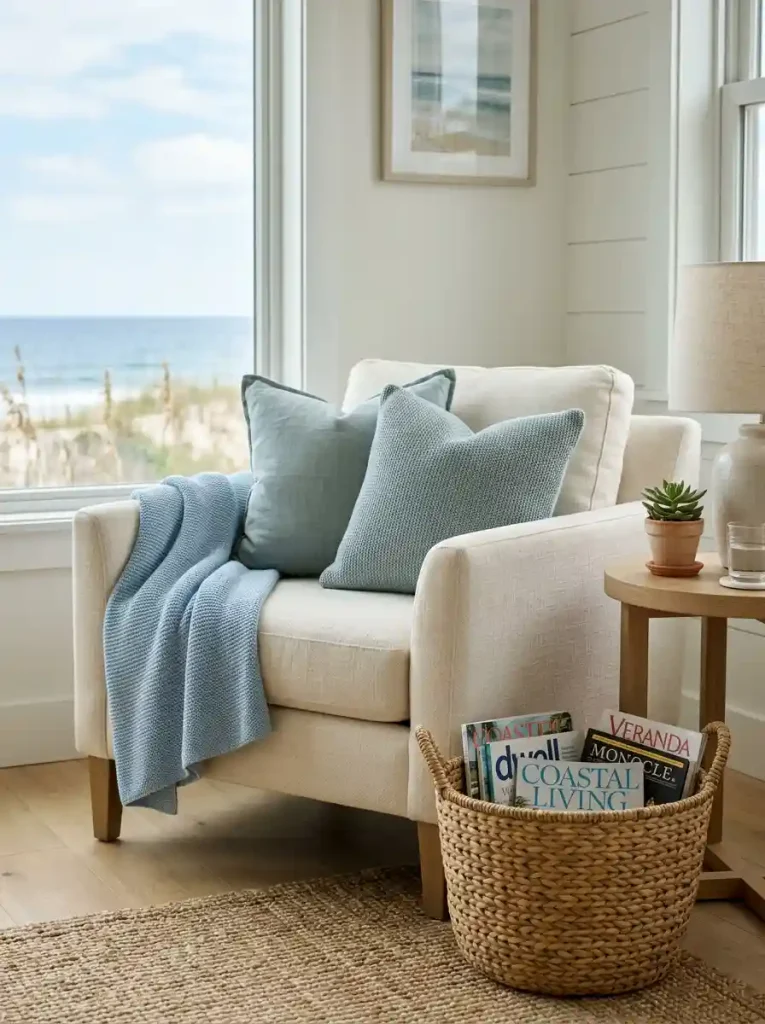 Muted Blue & Seagrass Accent Palette