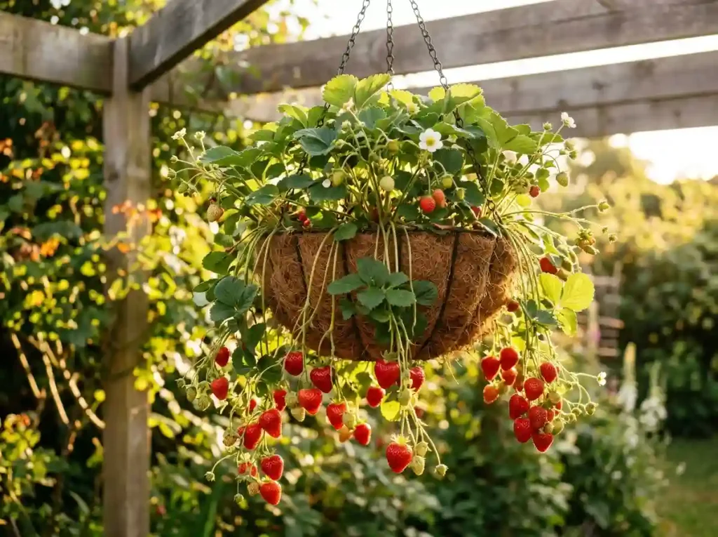 Hanging Basket Strawberry Cascades