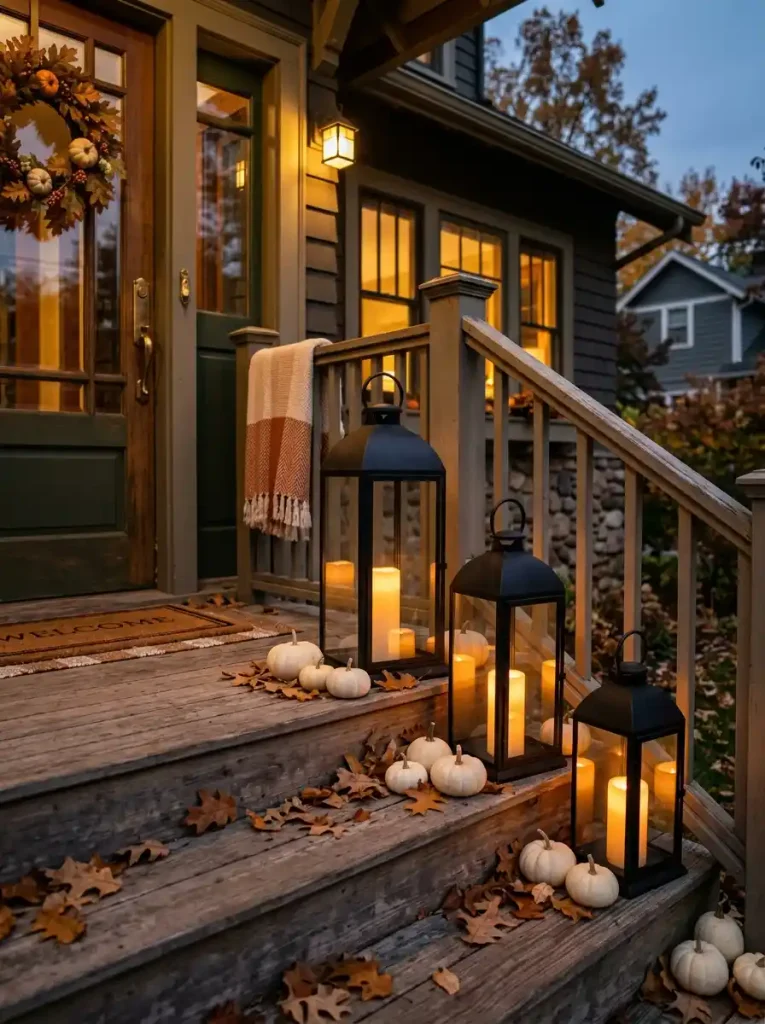 Oversized Matte Black & Brass Lanterns