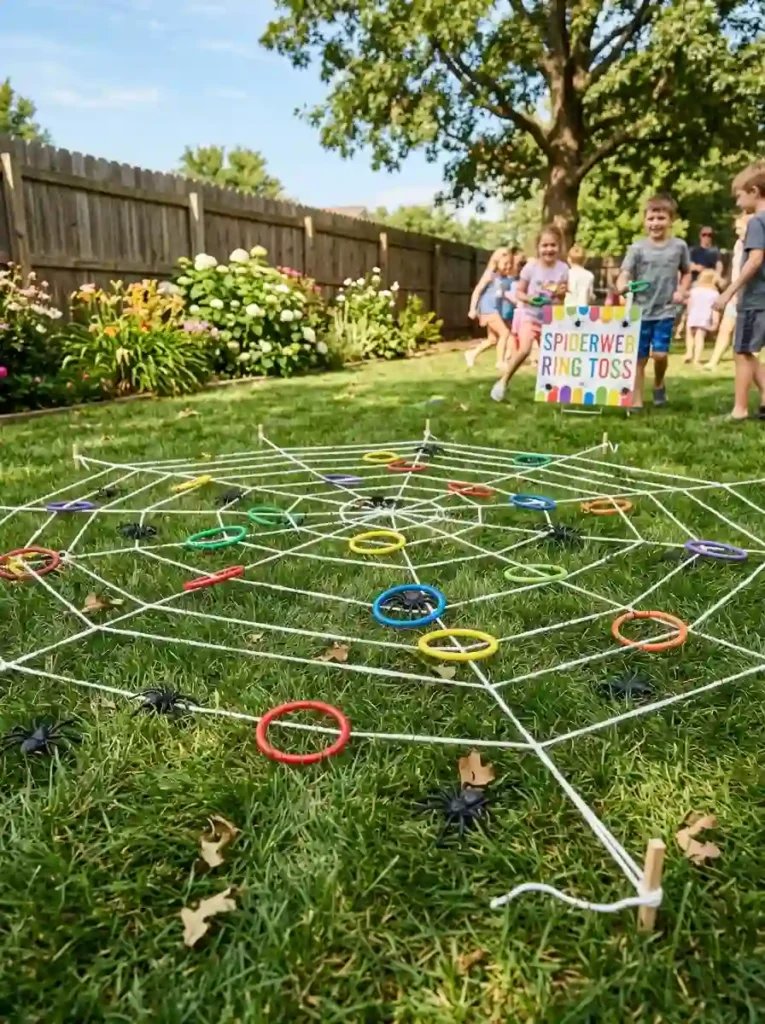Spiderweb Ring Toss Lawn Game