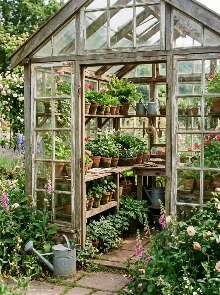 Vintage Window Greenhouse