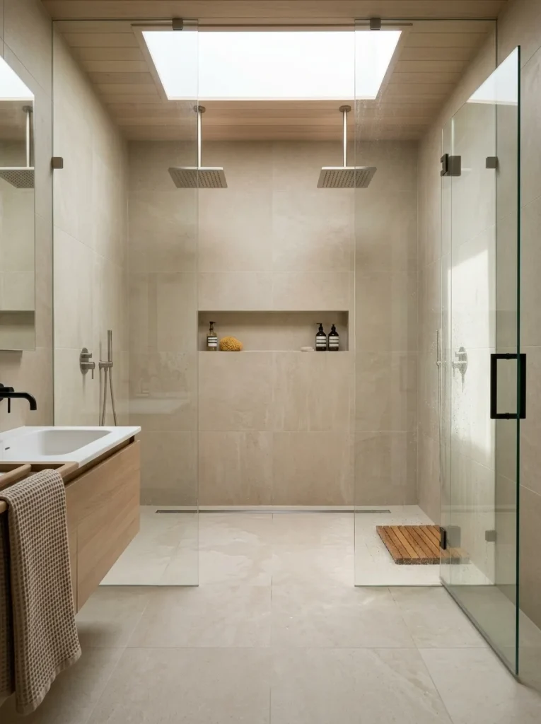  Curbless Wet-Room Showers with Floor-to-Ceiling Glass