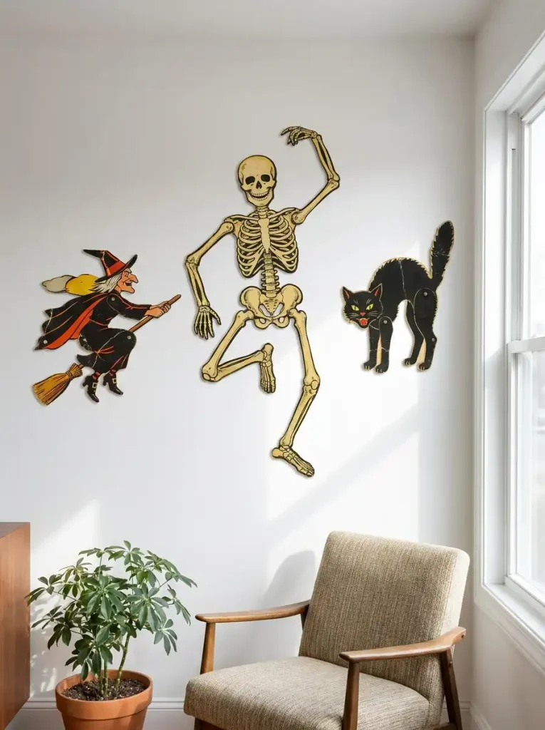  Die-Cut Cardboard Wall Silhouette Cutouts