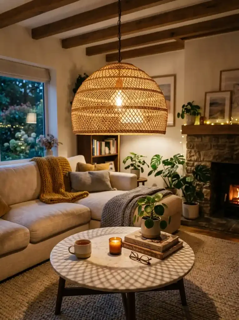 Oversized Woven Rattan & Cane Lighting