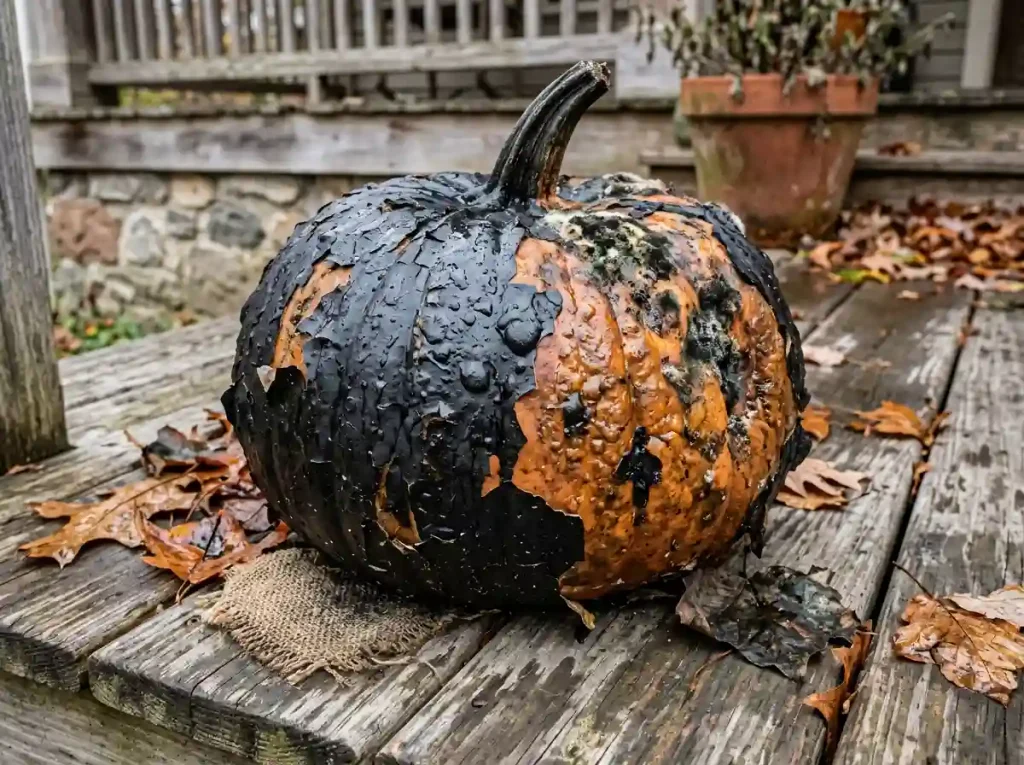  Spray-Painted Real Pumpkin Decor