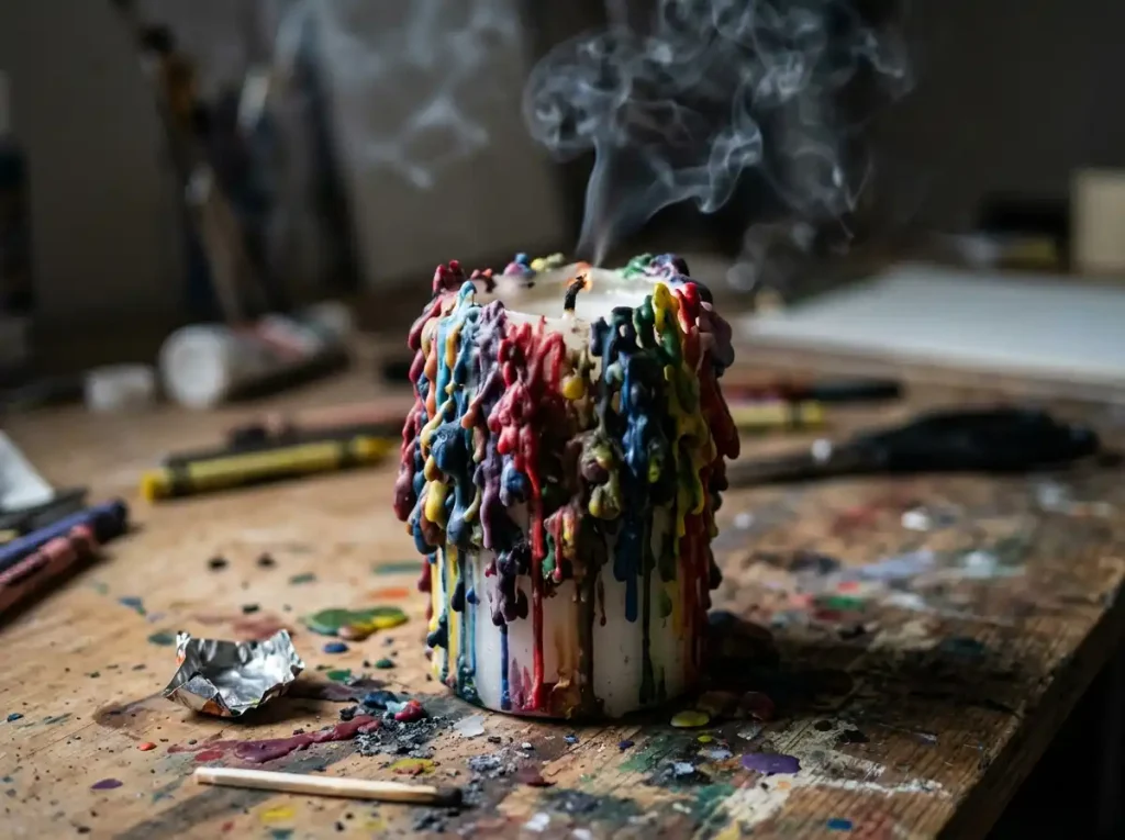  Cheap Melted Crayon Candle Centerpieces