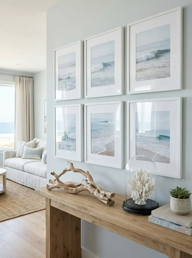 Driftwood Sculpture & Coral Wall Art