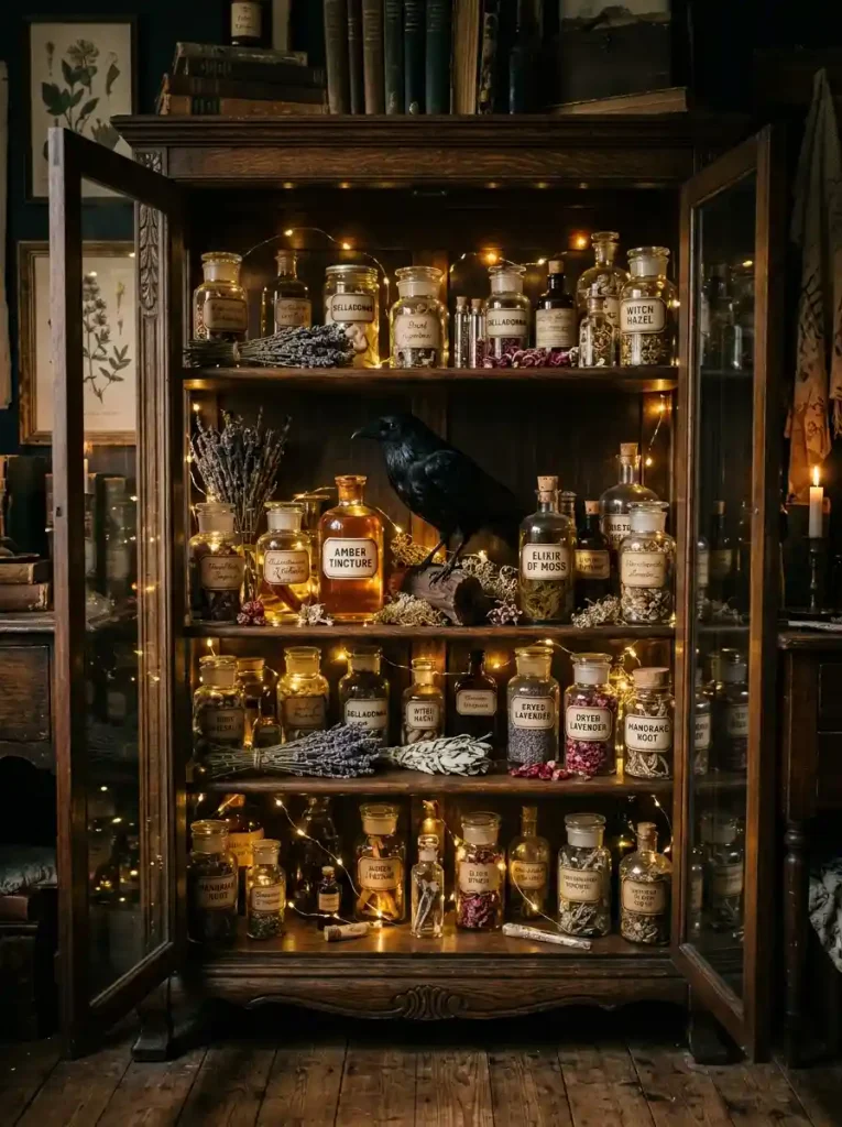  Luminous Glass Apothecary Specimen Cabinets