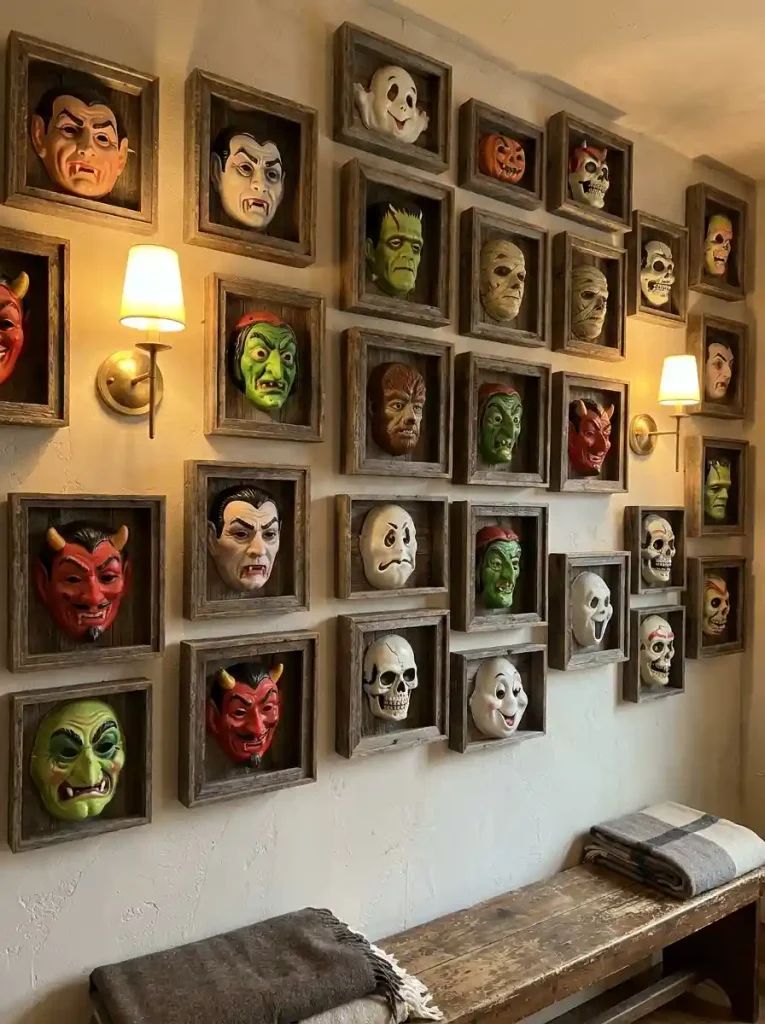 Mid-Century Molded Plastic Mask Displays