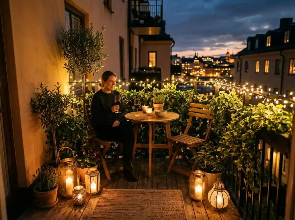String Fairy Lights & Warm Lantern Ambiance