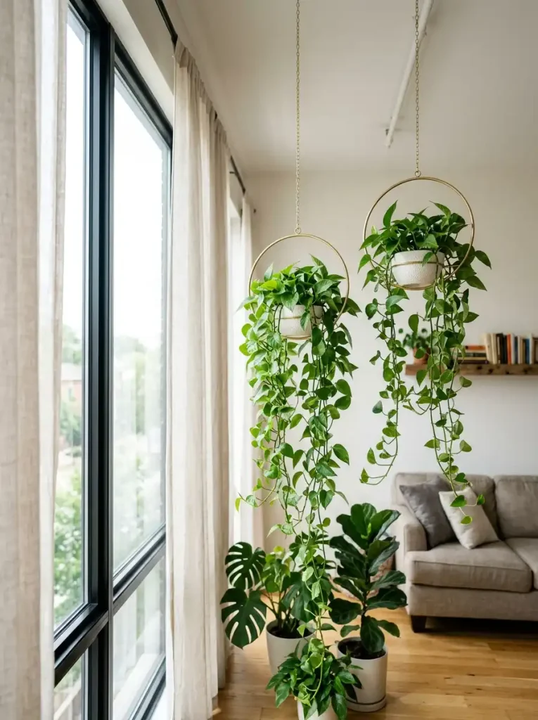 Suspended Minimalist Ceiling & Wall Planters