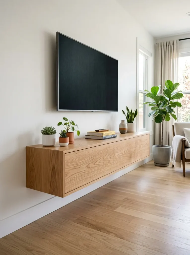  Floating Wall-Mounted Shelving & TV Consoles