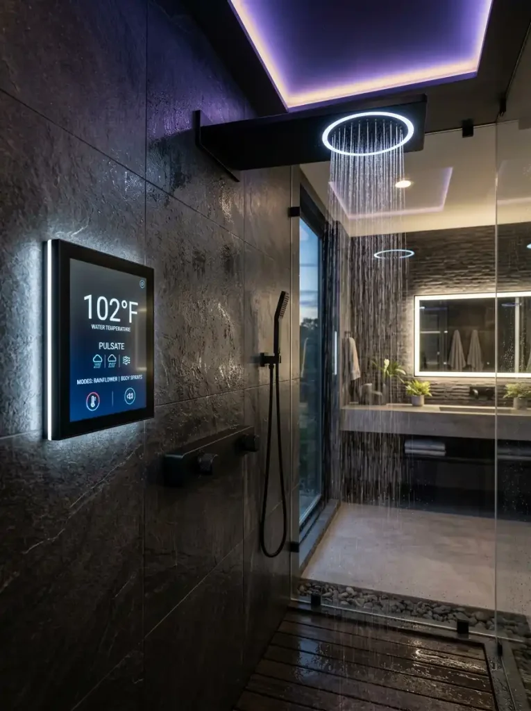 Integrated Smart Showers & Voice-Controlled Fixtures
