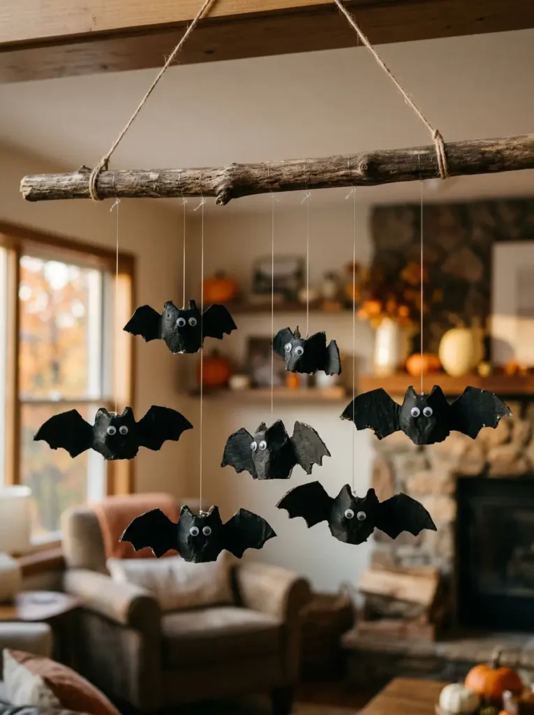 DIY Cardboard Haunted House Village