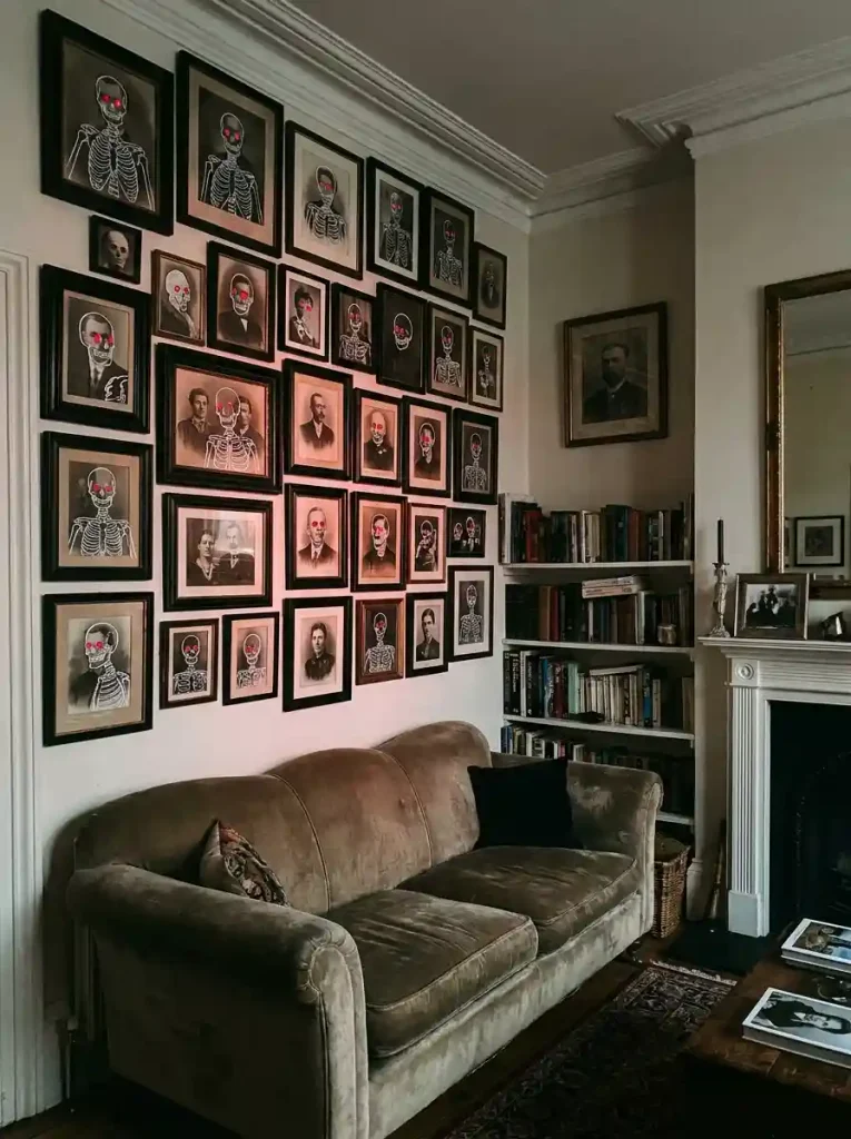 . High-Impact Frame Swap-Outs for a Spooky Wall Gallery
