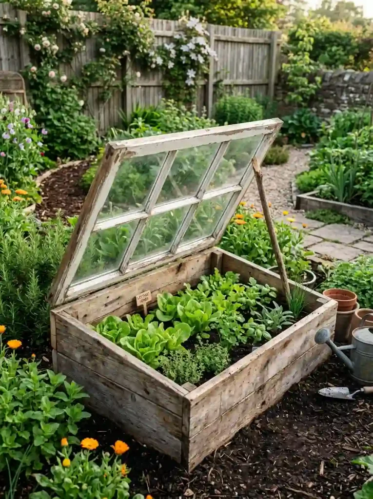  Recycled Window Cold Frame