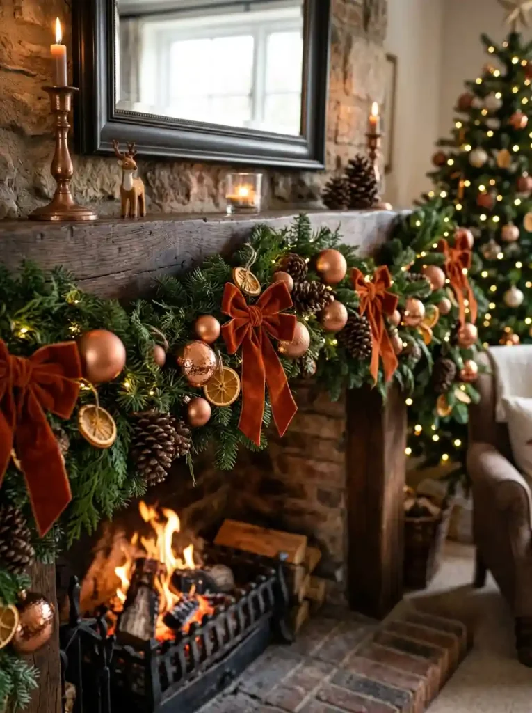  Rich Copper & Terracotta Botanical Garland