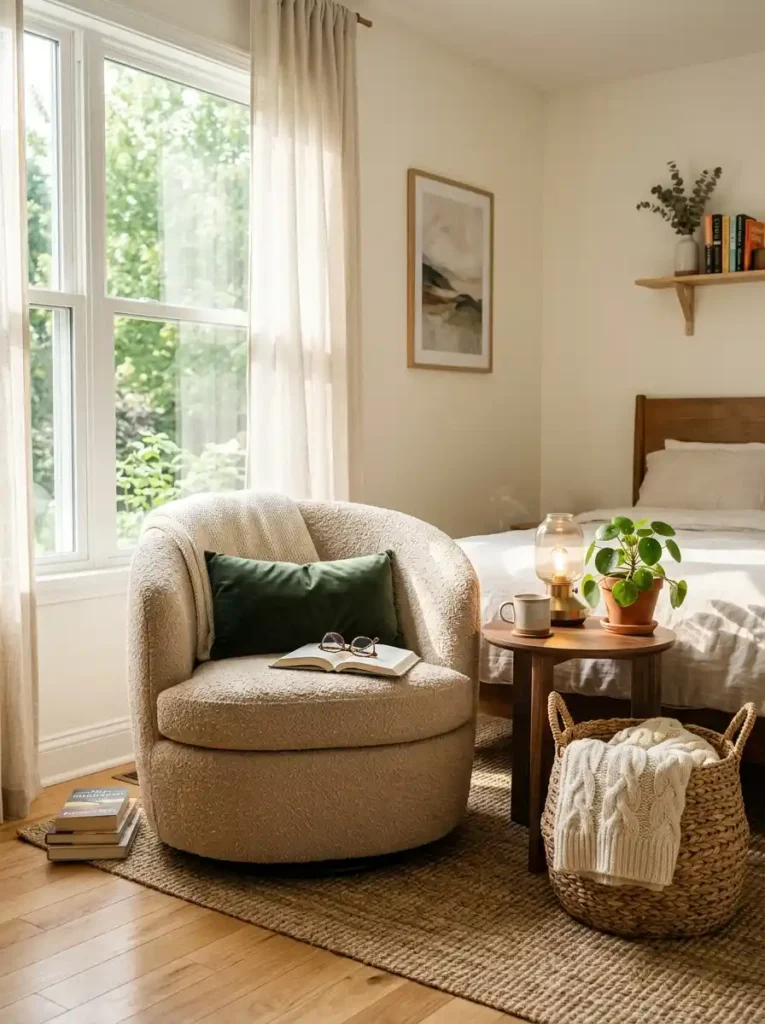 Dedicated Cozy Accent Chair or Nook