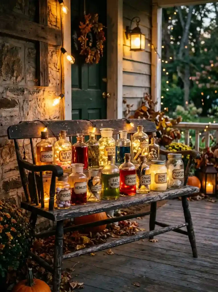  Poisonous Apothecary Jar Front Porch Display