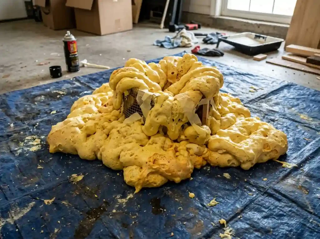  Spray-Foam Monster Props Without Frame Support