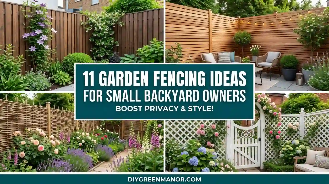 11 Garden Fencing Ideas For Small Backyard Owners