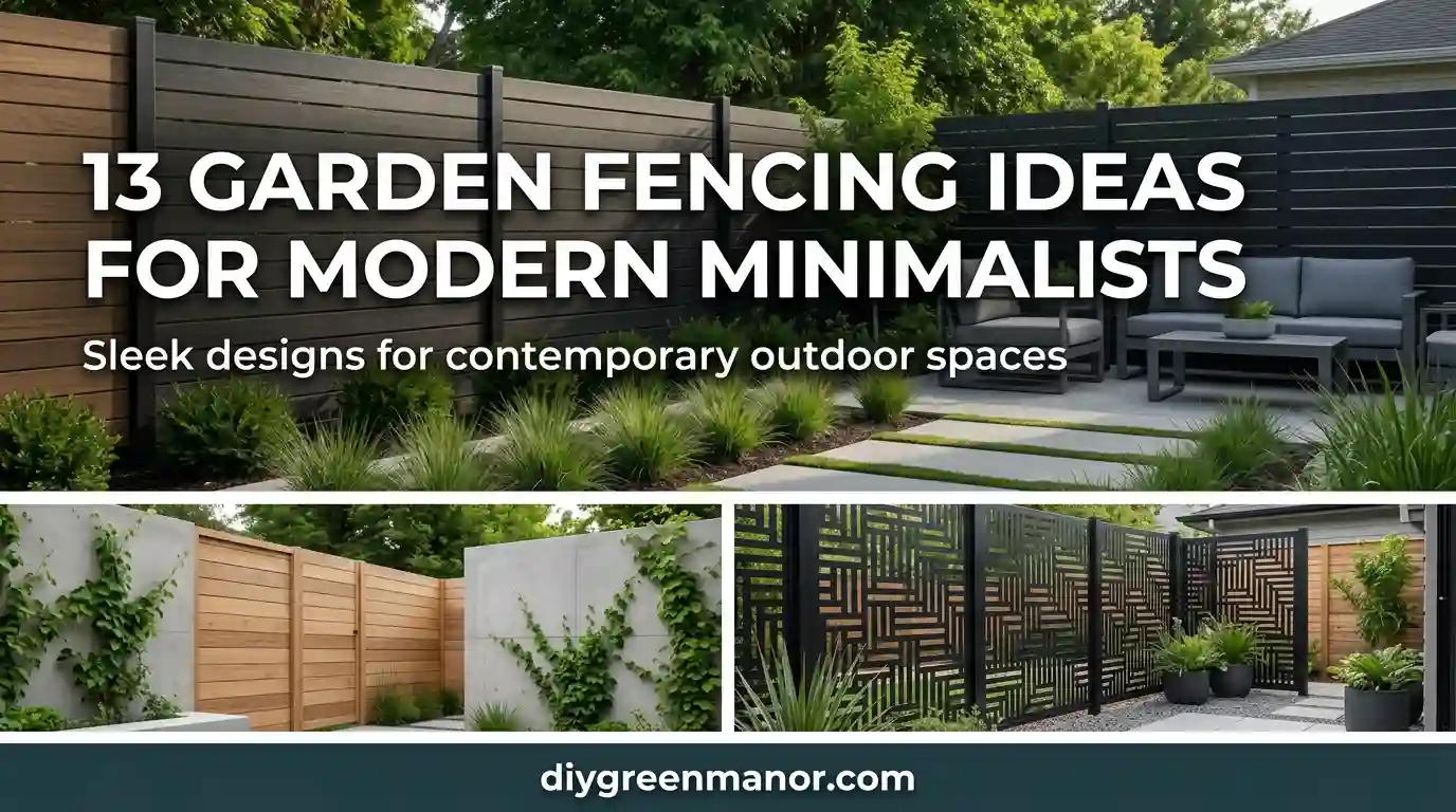13 Garden Fencing Ideas For Modern Minimalists