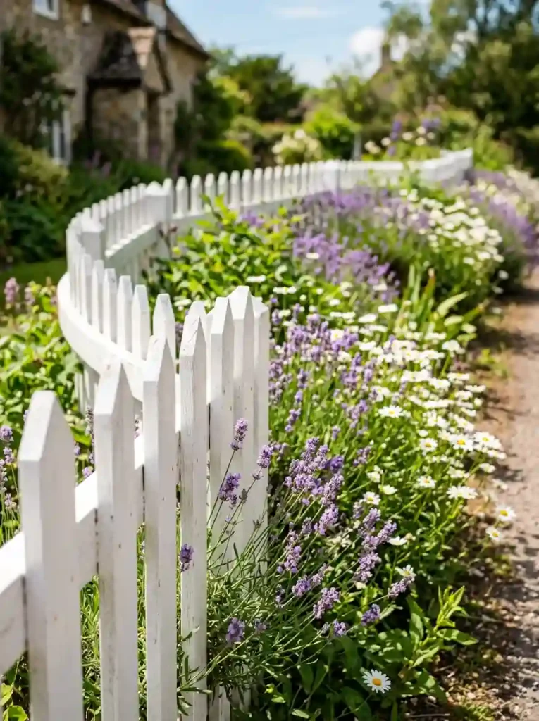  Classic White Picket Fencing