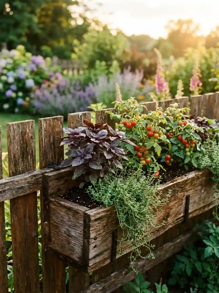 Integrated Planter-Box Fencing